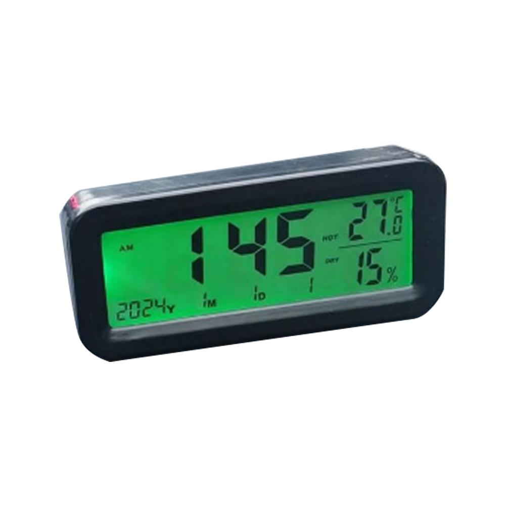 

Автомобильные солнечные часы универсальные цифровые часы для приборной панели автомобиля термометр гигрометр мини самоклеящиеся часы для салона автомобиля зелёный