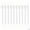 10 Pieces Hooked Tent Stake 40 Cm Metal Pointed Tip for Beach Shelters