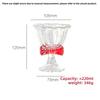 Bow Ice Cream Cup Elegant Butterfly Juice Milkshake Glass Cup