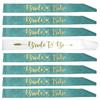 8Pcs Gold Letters Bridesmaid Sash Polyester Satin Bride To Be Sash Premium Sash Set  Wedding Parties