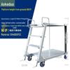 Warehouse Mobile Platform Ladder with Wheels