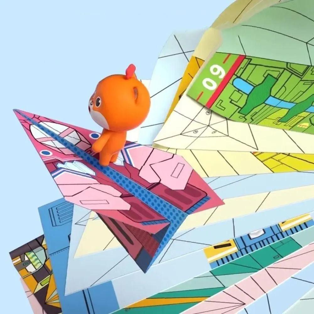 Montessori Origami Airplane Set 36 Sheets Puzzle Thinking Training Airplane Special Origami DIY Aircraft Educational Toy