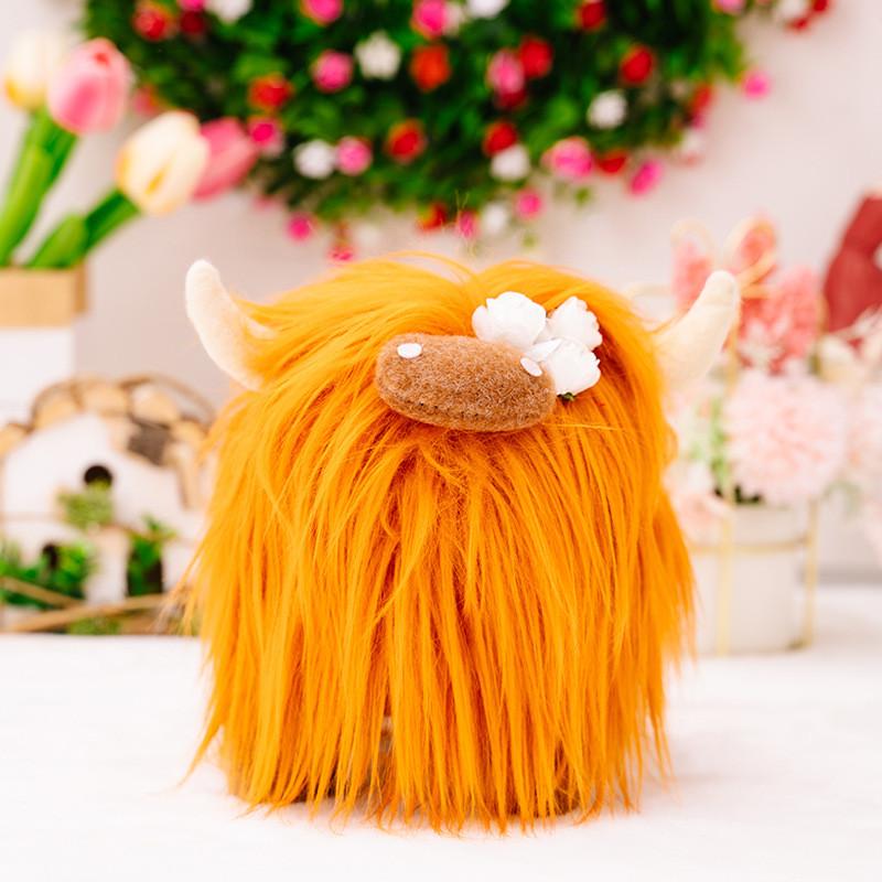 And Realistic Cute Highland Cow Plush Stuffed Animal Perfect For Gifts Childrens