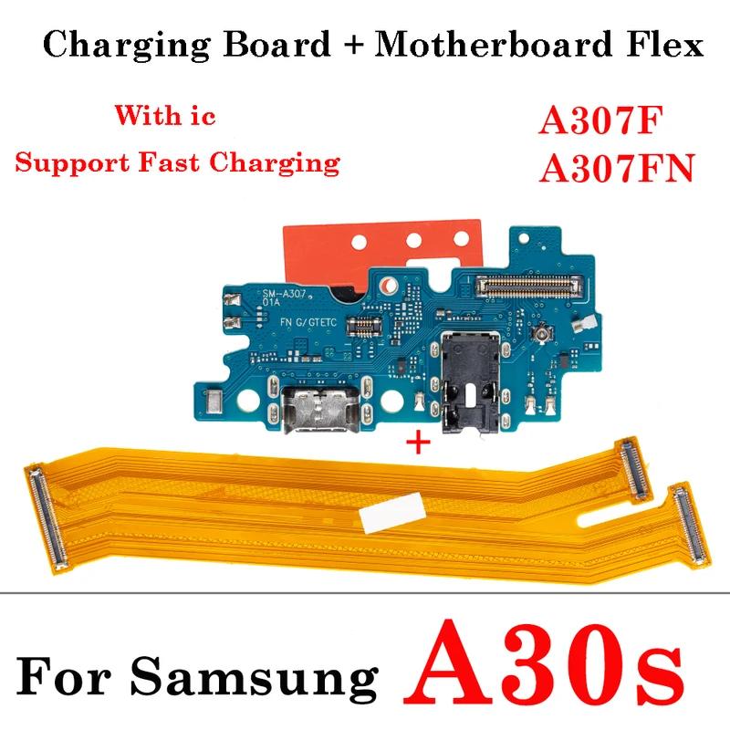 USB charging port main mother board flex cable for Samsung a21s a217f A30s a307f A32 4G a325f a325m A33 5G a236b a70s a707f