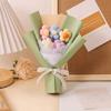 Handmade Crochet Flower Bouquet Wildflowers Bouquet Gifts for Mom Birthday Anniversary Small Puff Wife Best Friend