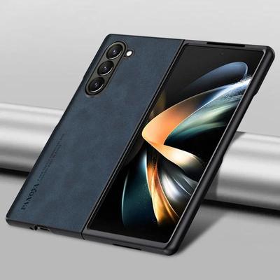 Samsung Galaxy Z Fold SE için Lüks Koyun Derisi Kılıf Mat Silikon Koruma Darbeye Dayanıklı Tampon Samsung W25 Zfold SE Fold6 5 4