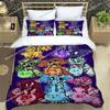 3D Print Anime Smiling Animals CATNAP DOGDAY Bedding Set Brand New Cool Anime Quilt Cover Pillowcase Cute Cartoon Children Gift