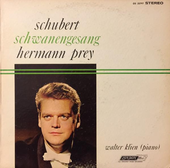 

LP Record HERMANN PREY WALTER KLIEN Schubert SCHWANENGESANG OS25797 LONDON 1963 US Classical Used