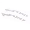 2Pcs Broken Opening Repair Stainless Steel Bracket For Third Generation Fit Jazz Gk5 Front Bumper Repair Metal Plate  Buckle