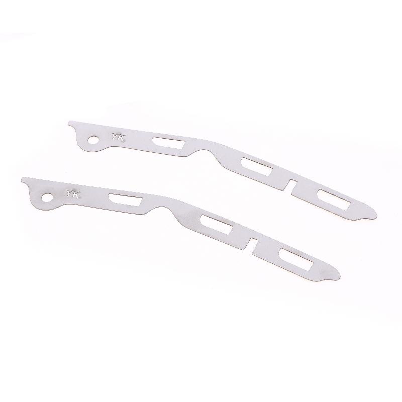 2Pcs Broken Opening Repair Stainless Steel Bracket For Third Generation Fit Jazz Gk5 Front Bumper Repair Metal Plate  Buckle