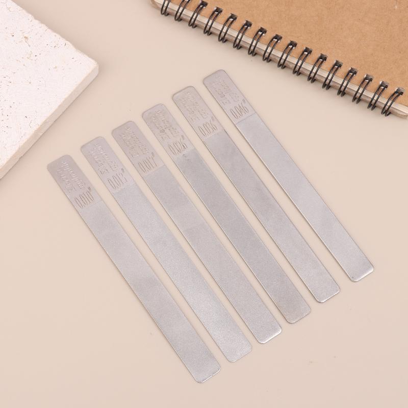 6Pcs/set Acoustic Guitar Nut Slotting Files Electric Guitar Bass Files For String Spacing Adjustment Nut Grinding Repair Tools