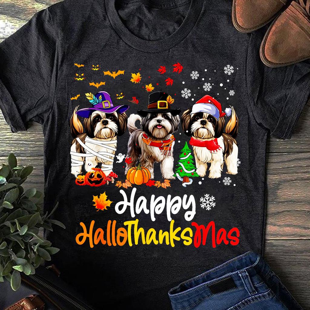 Shih Tzu Dog Halloween Christmas Shih Tzu T Shirt, Shih Tzu Dog, Shih Tzu T Shirt