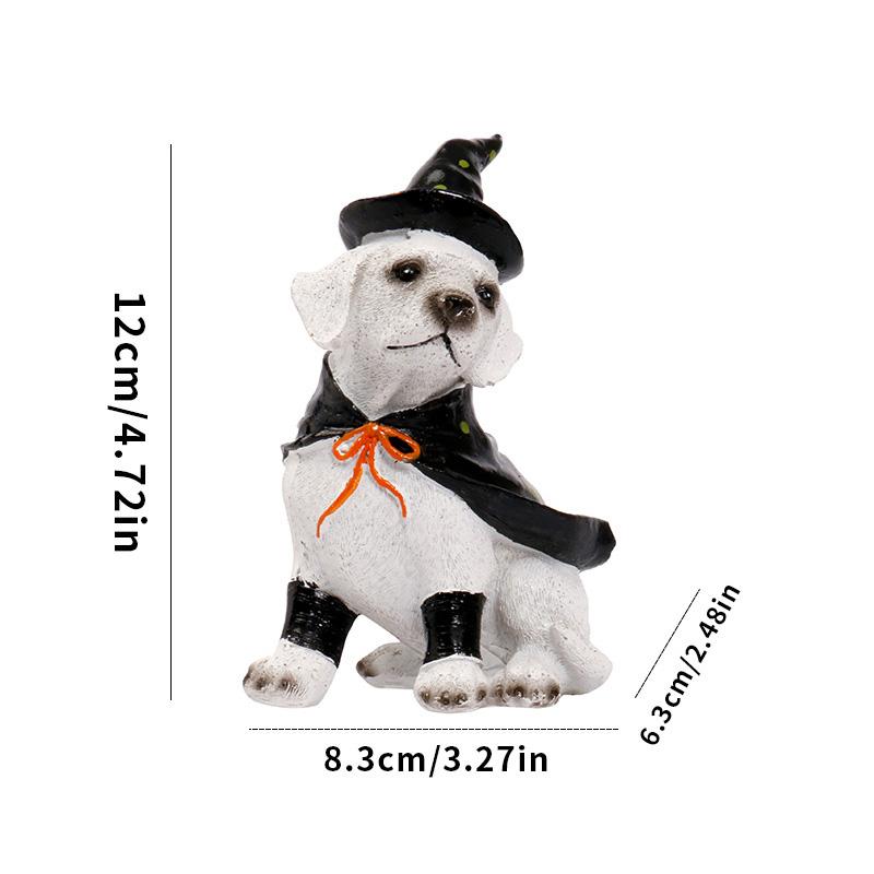 

1 шт. Хэллоуин Милая ведьма пират Домашний декор Праздничный подарок Креативная статуэтка питомца собаки Украшение Полимерная фигурка