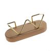 Card Storage Business Card Holder Walnut Wood Tabletop Shelf Wooden Card Rack Beech Wood Metal Cards Display Stand