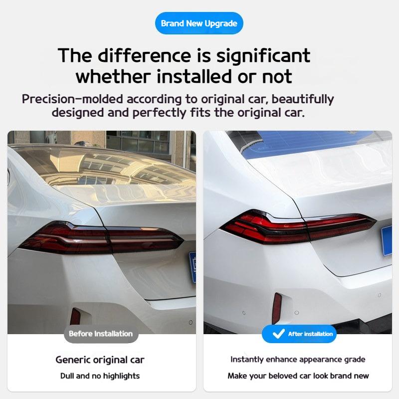 Do BMW Serii 5 i5 G60 2025-2026 Dekoracyjna listwa czerniąca tylnego światła samochodowego Akcesorium wyglądające jak naklejka Dartha Vadera