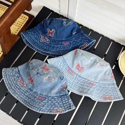 Einfarbige Baumwoll-Eimerhüte Unisex Stoff Sonnenhut Hohe Qualität Sonnenschutz Panama Hut