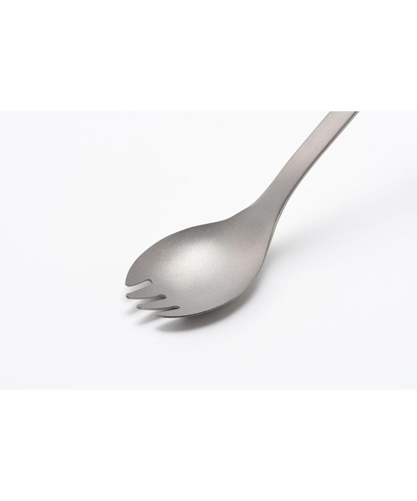 Snow Peak Recycled Titanium Spork Long Spoon Cutlery Lightweight Titanium Camping Outdoor Picnic SCT-014RE