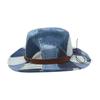 Fashion Design Sense, Color Matching, Old Jazz Hat, Retro Western Cowboy Top Hat, Stage Catwalk Concave Stage Hat