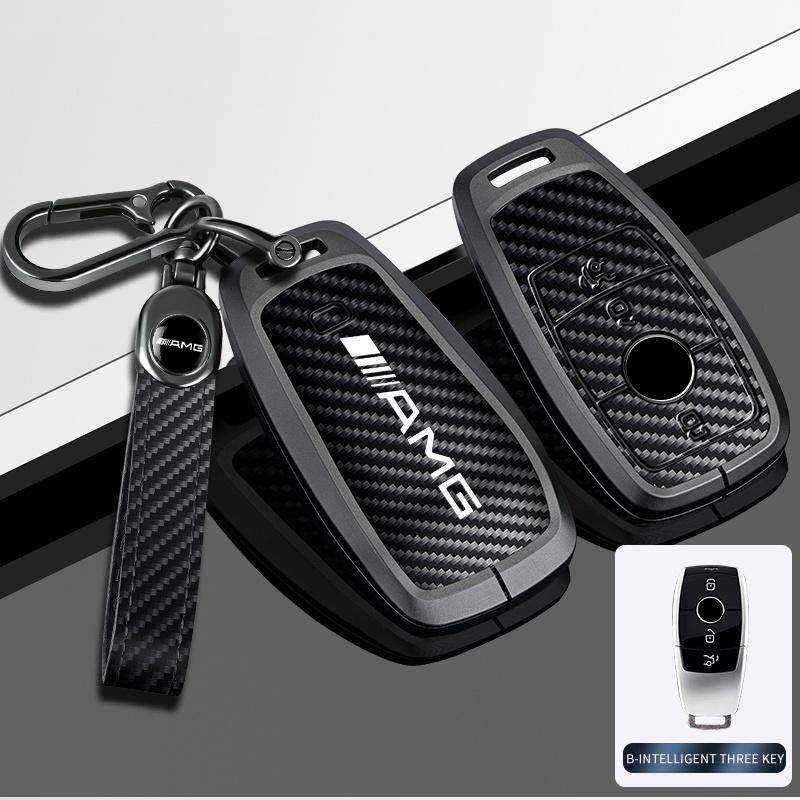 WAM3 Zinc Alloy Car Key Case Cover Protector Shell Bag for Mercedes Benz 2022 C S Class W206 W223 S350 C260 C300 S400 S450 S500