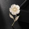 Bo Xin Yun Elegant Sea Shell & Freshwater Pearl Flower Brooch