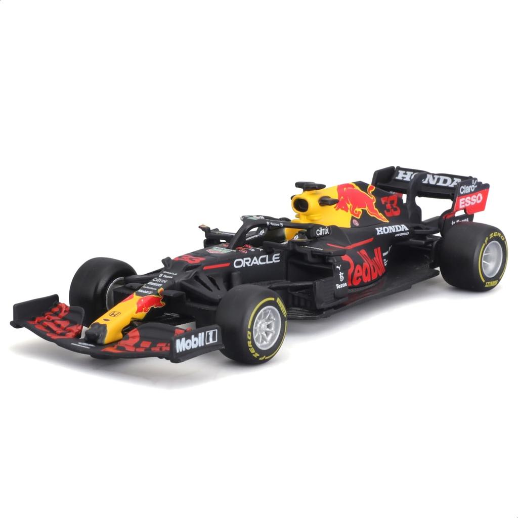 Bburago F1 Max Verstappen World Champion Commemorative Special Package Red Bull Max Verstappen Set Not Diecast Model Car Finished Product 1/43 4-Time