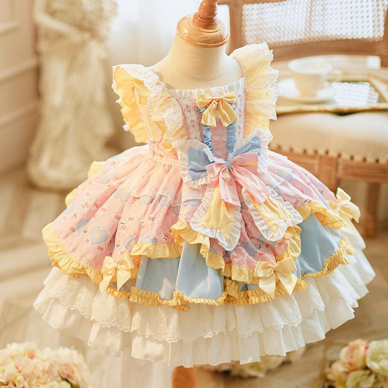 Pet Summer Lolita Spring Summer Pet Princess Bow Thin Cute Small Body Dog Summer Dress