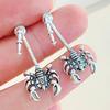 High-quality 2026 Jewelry, Punk Dark Scorpion Contour Stud Earrings, Sweet and Cool Personality Animal Scorpion Ear Bone Clip Ear Hanging