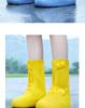 Waterproof Non-Slip Rain Boots: Thickened Silicone Shoe Covers for Men, Women, and Kids - Wear-Resistant, High-Top Design for Rainy Days.