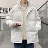 Men's Loose Casual Cotton Jacket Long Hip-Length    Warm Winter Daily Coat