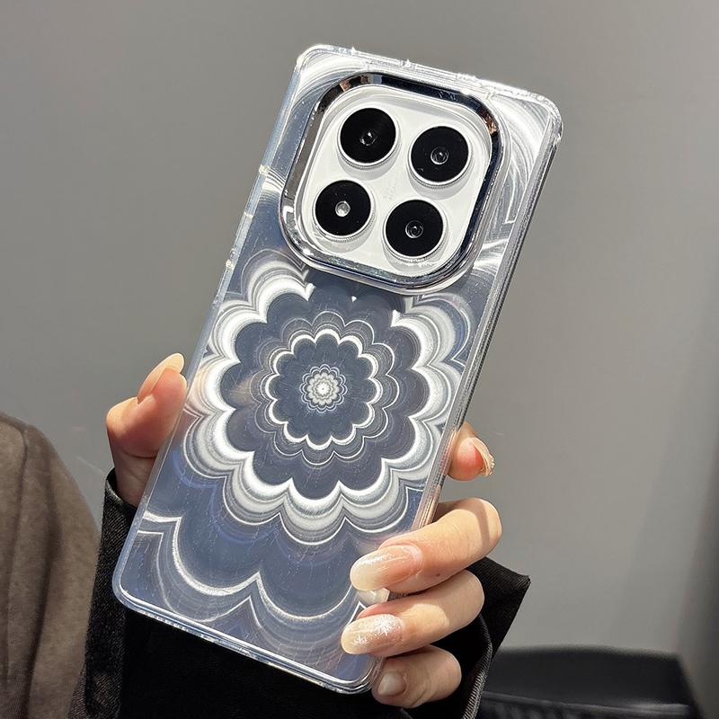 Fashion Laser Flowers Case for Xiaomi Redmi Note 15 Pro 14 13 12 11 A5 A3 15C 14C 13C Poco X8 Pro X6 C65 C71 15T Case Cover Soft TPU Phone Back Cases