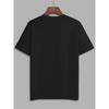 European sizes Men'S Casual Summer Short-Sleeve Round Neck Top Featuring a 1995 'LA Haine' Movie Theme Print, in a Classic Black And White Style