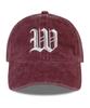 Wig W Ancient Stonewashed Ball Cap - Burgundy