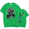New Anime Tokitou Muichirou Print Short Sleeve T Shirts Women's Men's Crew Neck T-shirts Summer Comfy Soft Tees Tops