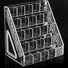 PGY Large Capacity Transparent Acrylic Marker Pen Organizer Multi-grid Plastic Storage Box for Pens Pencils Brushes Art Supplies