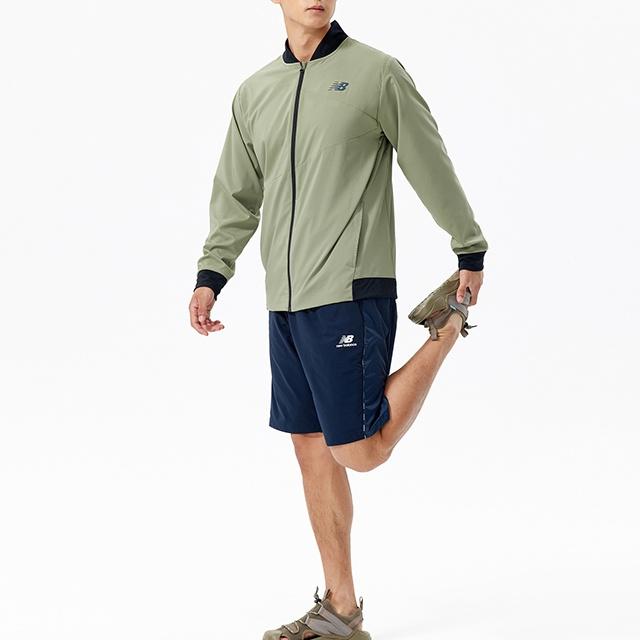 New Balance Sport Jacket Asia Sizing 'Green Black' Men's AMJ21010-OLF