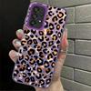 Leopard Print Logo Case for Samsung Galaxy A35 A24 A25 A26 A17 A20s A34 A12 A15 A16 A13 A14 A21s A23 A31 Phone Cover
