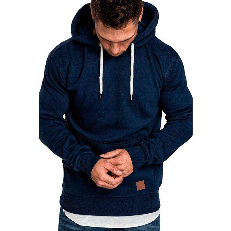 Hooded Hoodies Mens Sweatshirt Sweater Jumper Comfy Pullover Outwear Coat Tops