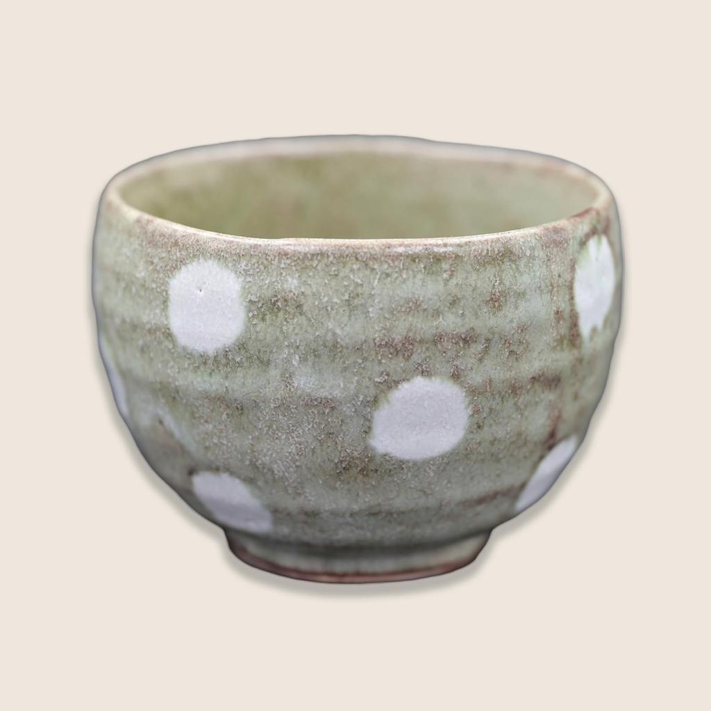 Mino Ware Matcha Approximately Diameter X 7cm 250ml Microwave and Dishwasher Includes a Tea Whisk and a Tea Ceremony Utensil with a Spacious Bowl and