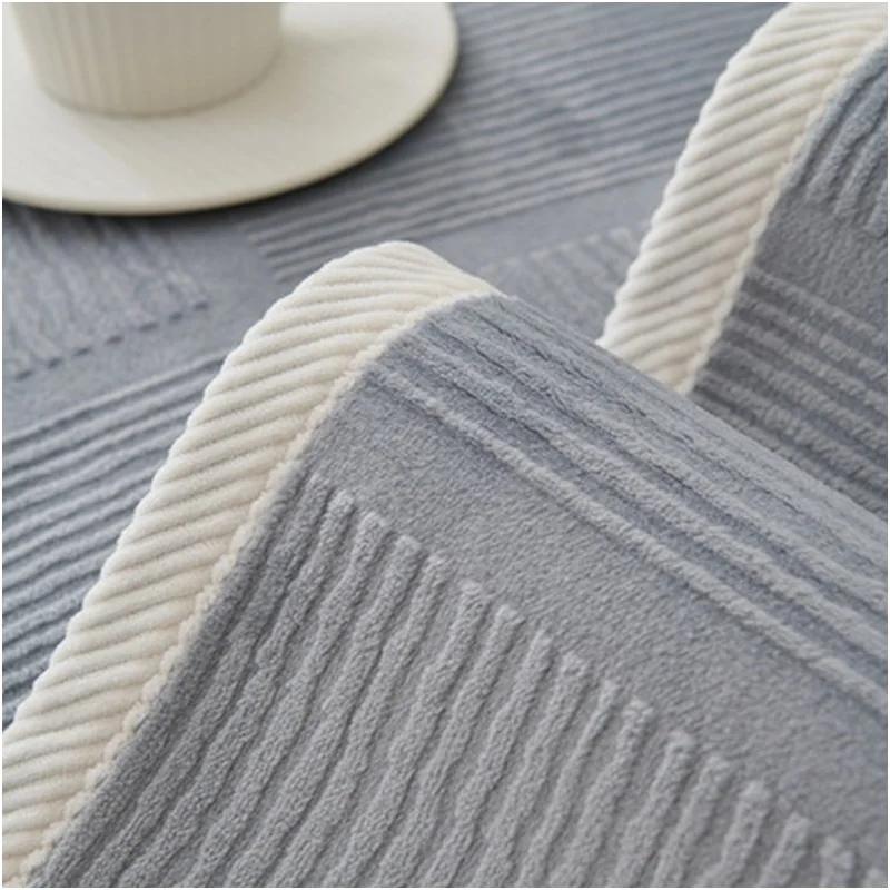 1 Stück Plüsch Sofabezug Schmutzabweisend Vier Jahreszeiten Universal Couch Kissen Einfarbig Rutschfest Einfacher Sofabezug Wohnzimmer Zuhause