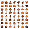 55 Graffiti Pumpkin Stickers for Suitcases, Notebooks, and Phones