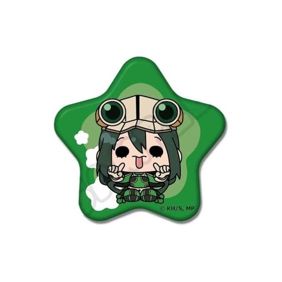 My Hero Academia TV Anime PM D[Tsuyu Asui] POTEmocho Vol. 1 Star Shaped Can Badge (Note. 60mm Square, Tin)
