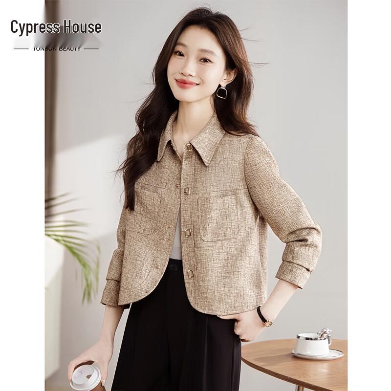 

Sibaisha Women s Slim-Fit Lapel Single-Breasted Short Jacket XL