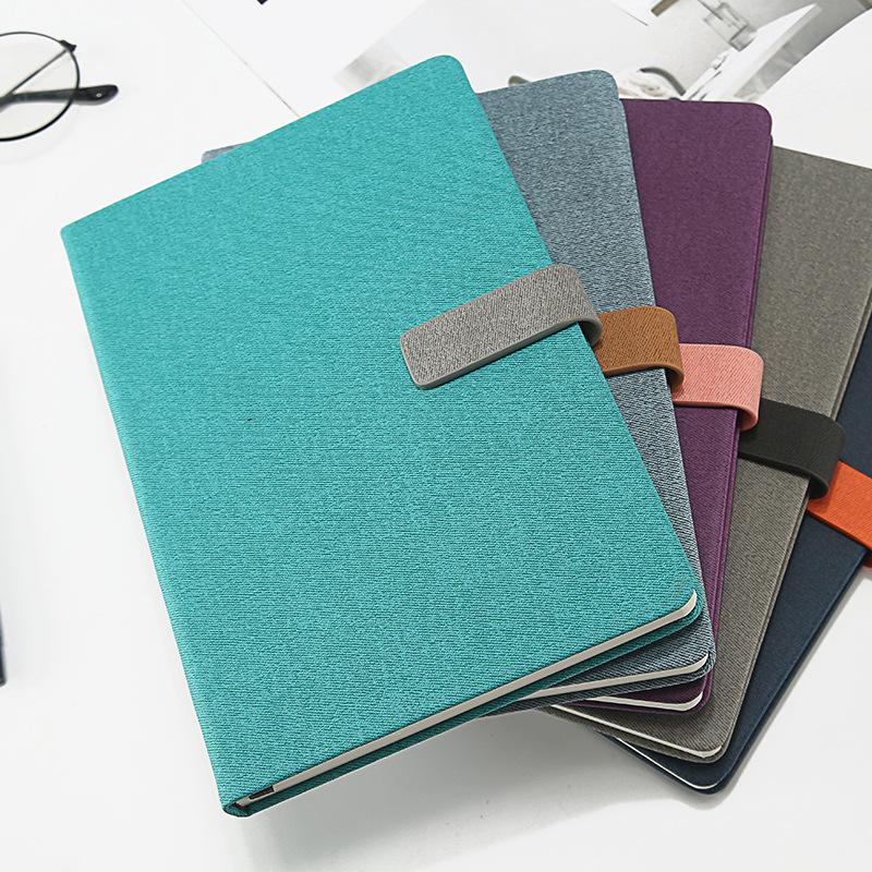 New Contrast Color Hardcover Cloth Notepad Student Diary Wireless Binding Gift Stationery Customized Logo 100 Sheets