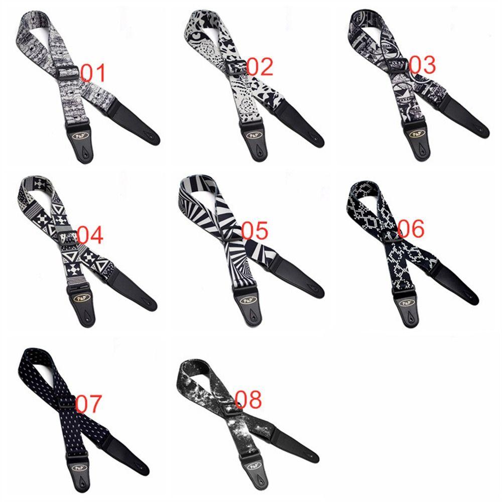Plaid Pattern Guitar Strap Adjustable Acoustic Guitar Strap Electric Guitar Belt  Instrument