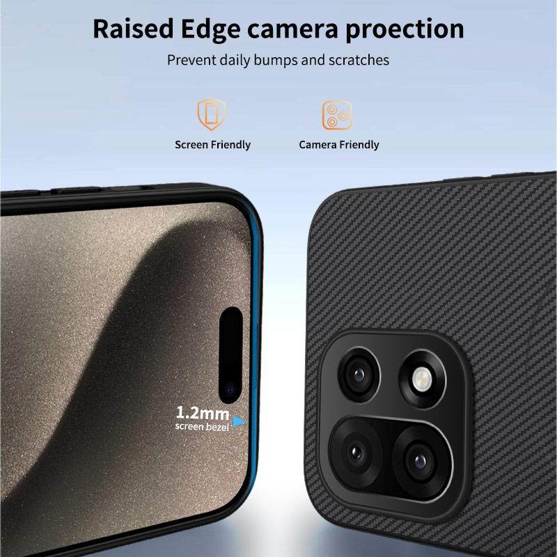 For OnePlus 15 Luxury Carbon Fiber Aromr Shockproof Case For One Plus 12 12R 11 11R 13 13R Skin Protective Cover Magnetic Cases