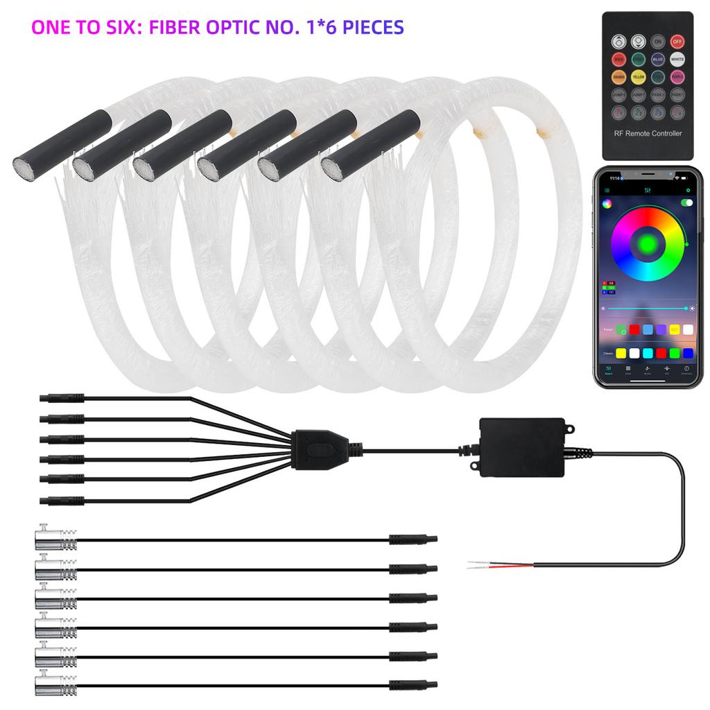 Car Roof Star Light RGB Interior ambient light APP Remote Control Fiber Optic Star Ceiling Light Starry Sky ceiling for Car Home