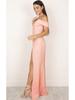 Autumn Hot Style Simple Bandeau Slit Floor-Length Dress