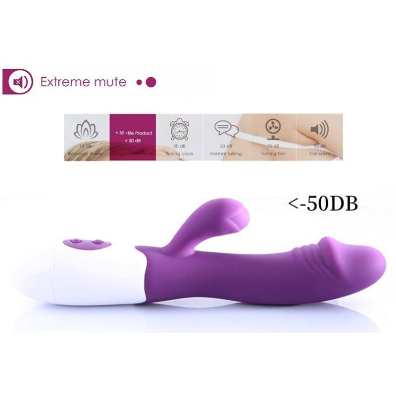 Silicone Dual G-Spot Vibrator with Variable Frequency Massage for Women