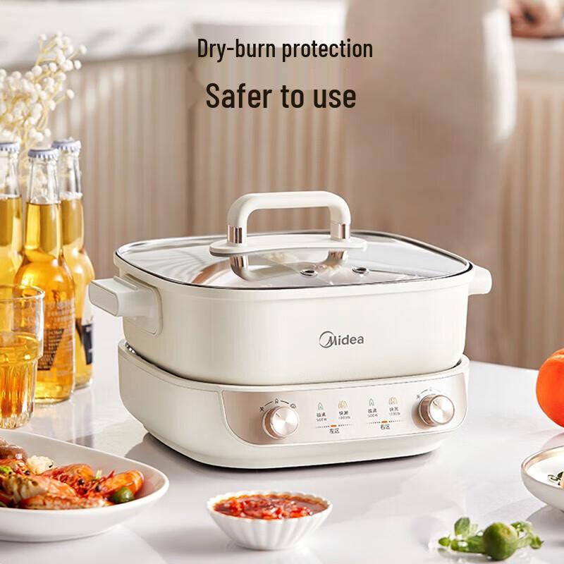 Midea 5.5L Dual-Flavor Multifunction Electric Hot Pot
