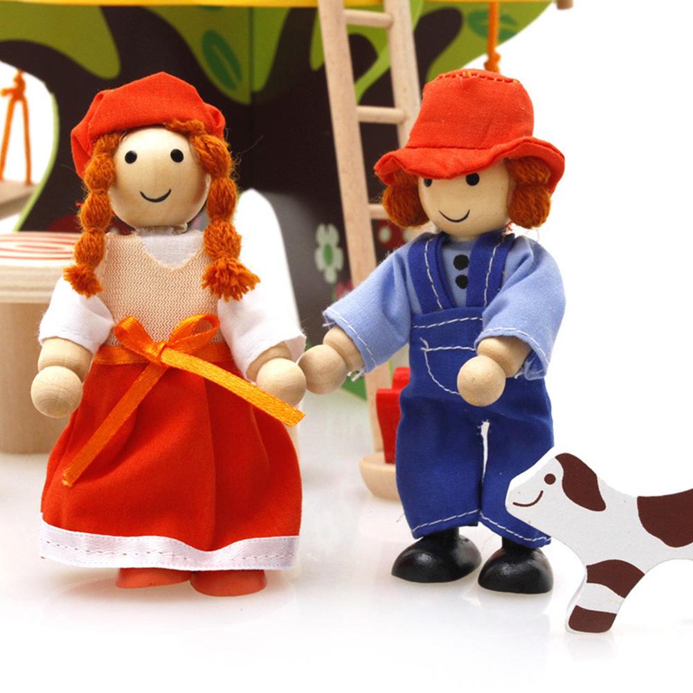 Childern Manual Wooden Play House Toy 3D Building Tree House Model Early Education Puzzles Toy